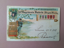 Cartolina militare reggimental usato  Arezzo