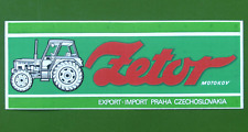 ZETOR - Ciągnik - oryginalne naklejki / naklejki - MOTOKOV - ČSSR - ok. 1980 - TOP na sprzedaż  Wysyłka do Poland