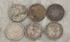 Silver threepence coins for sale  KIDDERMINSTER