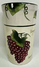 Vasilha de utensílios Style-Eyes da Baum Bros coleção escrita de uvas, usado comprar usado  Enviando para Brazil
