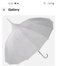 White pagoda umbrella for sale  SHEFFORD