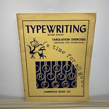 Vintage typewriting exercises for sale  Oakboro