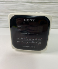 Radio reloj alarma vintage Sony Dream Machine ICF-C122 cubo blanco AM/FM, usado segunda mano  Embacar hacia Argentina