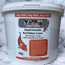 Usado, 44% proteína de crescimento rápido koi ou lagoa pellets 3mm 1kg tub entrega livre comprar usado  Enviando para Brazil