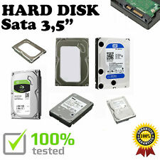 HARD DISK SATA 3.5 INTERNO Per DVR PC HDD HD 3.5" 1Tb 2Tb 500Gb harddisk 7200rpm usato  Faenza
