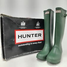 Hunter Tall Wellington Boots UK 8 Green Unisex Festival RMF05-SM for sale  Shipping to South Africa