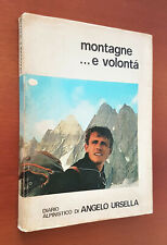 Montagne.... volontà diario usato  Italia