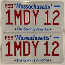 plates pair license mass for sale  USA