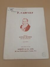 Método de guitarra elemental F. Carulli para autoinstrucción - Libro de bolsillo 1953 (B6) segunda mano  Embacar hacia Argentina