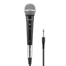 Microfono unidirezionale dinamico con cavo jack 6.3 mm tasto on-off per karaoke usato  Casalnuovo Di Napoli