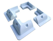 Solar Panel Corner Mounts 4pcs Black/White ABS plastic,caravans,boats,motorhomes for sale  Shipping to South Africa
