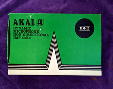 Antigo microfone dinâmico Akai DM-13 não direcional com caixa original e suporte para microfone (T), usado comprar usado  Enviando para Brazil