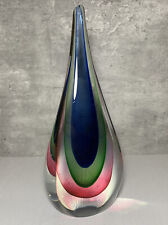 Used, Vintage Murano Glass Seguso Flavio Poli Triple Sommerso Teardrop 11" 2/2 for sale  Shipping to Canada