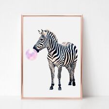 Zebra print picture for sale  WOLVERHAMPTON