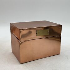 Copper recipe box for sale  Livingston