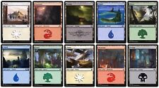 Magic The Gathering - Foil Lands (Conjuntos de 10) todo arte diferente: selecciona en el menú desplegable LP segunda mano  Embacar hacia Argentina