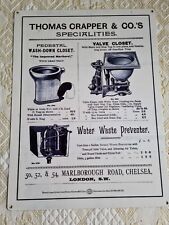 Thomas crapper advertising for sale  STOCKTON-ON-TEES