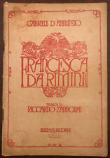 Libretto annunzio francesca usato  Roma