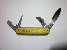 VICTORINOX SWITZERLAND ALOX YELLOW 1960 Old Cross Swiss Knife Sackmesser Couteau for sale  Shipping to South Africa