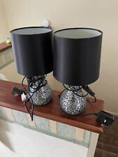 Bedside lamps black for sale  COVENTRY