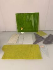 Used, Stained Art Glass Sheets And Scraps - Shades Of Green 4 Lb for sale  Shipping to South Africa