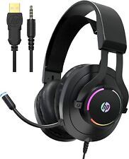 Auriculares sobre la oreja HP para juegos para PS5 Xbox. Cancelación de ruido. Luz LED segunda mano  Embacar hacia Argentina