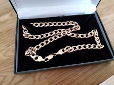 gold curb necklace for sale  EXETER