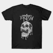 Camiseta unissex nova com etiquetas Skull Melt From Ashes To New Dark Goth American Music Art comprar usado  Enviando para Brazil