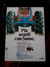 Pubblicità trattori same usato  Brescia