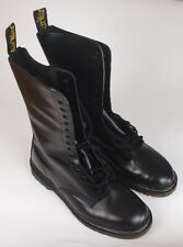 5983 A Pair Of Doc Martens Airwair Boots Men's Size 10 Black 14 Eye Lace Up, used for sale  Shipping to South Africa