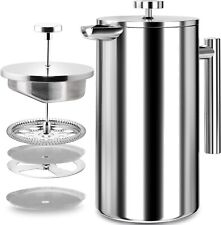 Cafetiere 8 cup ( 1 LITRE)  stainless steel french press coffee maker for sale  Shipping to South Africa