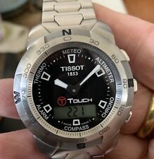Relógio masculino Tissot T-Touch preto carbono - Bateria nova em folha comprar usado  Enviando para Brazil