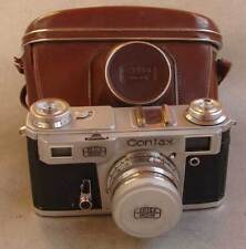 Soviet copy of Contax II Zeiss Ikon CHROME camera with Sonnar 2/50mm lens for sale  Shipping to South Africa