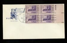 US FDC #857 Farnam M-10a 1939 Nova York NY Impressão 300º Aniversário Placa HC # Bloco, usado comprar usado  Enviando para Brazil