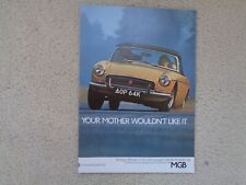 Mgb advertisement 1973 for sale  OLDHAM