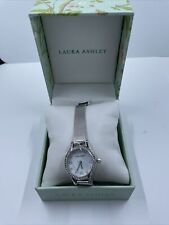 Used, Laura Ashley Stainless Womens Mesh Bracelet Watch w Gift Box New for sale  Shipping to South Africa