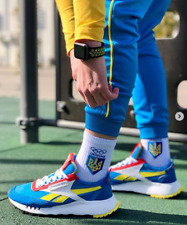 Ucrania calcetines deportivos olímpicos hombre mujer blanco tridente  segunda mano  Embacar hacia Argentina