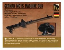 Tarjeta de armas de fuego clásicas Atlas ametralladora alemana MG15, usado segunda mano  Embacar hacia Argentina