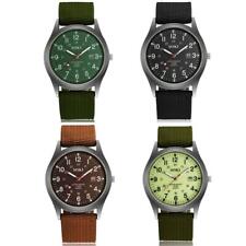 Relógios de quartzo masculinos militares data impermeável pulseira de lona pulso analógico D2 U8B8, usado comprar usado  Enviando para Brazil