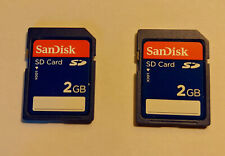 2 tarjetas de memoria SanDisk SD de 2 GB segunda mano  Embacar hacia Mexico