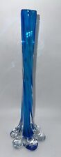 blue bud vase cobalt glass for sale  Tiverton
