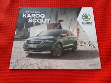 2019 Skoda Karoq SCOUT Prospekt Brochure Catalogue Catalog niemiecki 24 strony rzadki na sprzedaż  PL