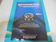 1985 publicidade CITIZEN Aqualand relógio anúncio impresso original comprar usado  Enviando para Brazil