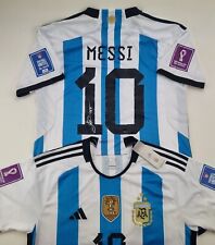 Camiseta Messi Argentina 2023 nova assinada à mão com certificado de autenticidade certificado de autenticidade, usado comprar usado  Enviando para Brazil