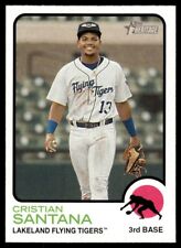 Usado, 2022 Topps Heritage Minor League Cristian Santana - #98 - Lakeland Flying Tigers comprar usado  Enviando para Brazil