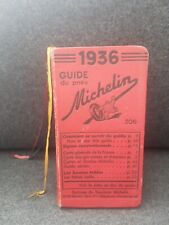 Guide michelin 1936 d'occasion  Paris XIX