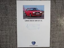 Lancia Delta 1600 GT tj. Broszura broszura niemiecka 1991 rzadka na sprzedaż  Wysyłka do Poland