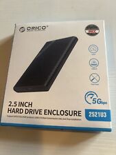 ORICO 2521U3  2.5" SATA USB3.0 Portable External Hard Drive ENCLOSURE CASE ONLY, used for sale  Shipping to South Africa
