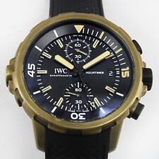 Relógio masculino IWC Aquatimer cronógrafo chalrles Darwin mostrador preto 44mm IW379503 comprar usado  Enviando para Brazil