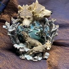 Wolf figurine river for sale  BRAMPTON